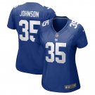 Leonard Johnson New York Giants Women's Game Player Jersey - Royal