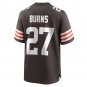 Lorenzo Burns Cleveland Browns Team Game Jersey - Brown