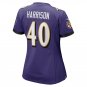 Malik Harrison Baltimore Ravens Women's Game Jersey - Purple