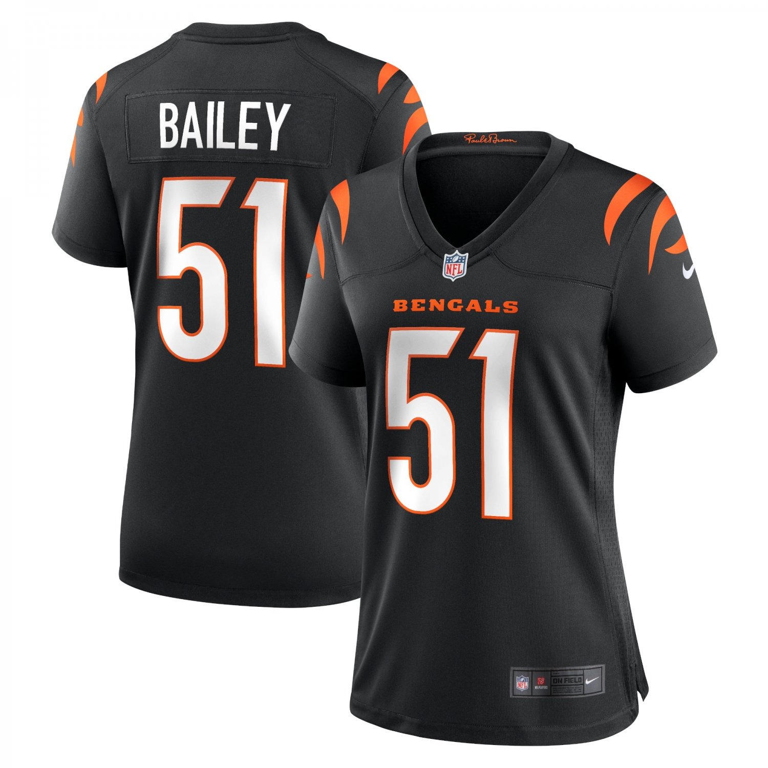 Markus Bailey Cincinnati Bengals Women's Game Jersey - Black