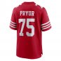 Matt Pryor San Francisco 49ers Game Jersey - Scarlet