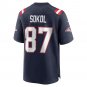 Matt Sokol New England Patriots Game Player Jersey - Navy