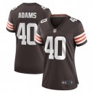 Matthew Adams Cleveland Browns Women's Team Game Jersey - Brown
