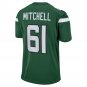 Max Mitchell New York Jets Game Player Jersey - Gotham Green