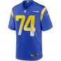 Merlin Olsen Los Angeles Rams Game Retired Player Jersey - Royal