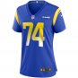 Merlin Olsen Los Angeles Rams Women's Game Retired Player Jersey - Royal