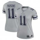 Micah Parsons Dallas Cowboys Women's Inverted Legend Jersey - Silver