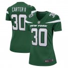 Michael Carter II New York Jets Women's Game Jersey - Gotham Green