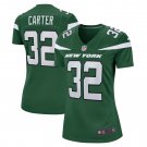Michael Carter New York Jets Women's Game Jersey - Gotham Green