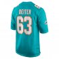 Michael Deiter Miami Dolphins Game Jersey - Aqua
