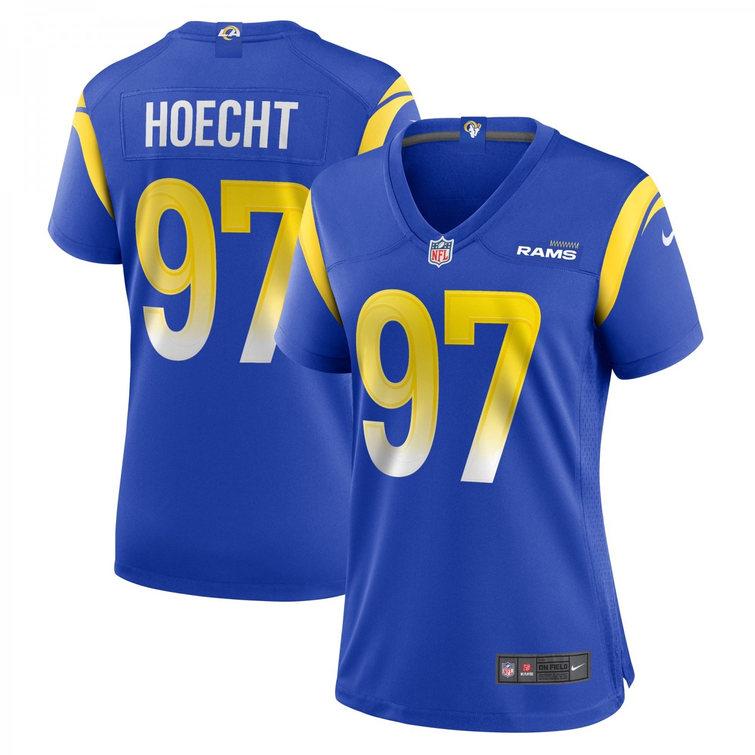 Michael Hoecht Los Angeles Rams Women's Game Player Jersey - Royal