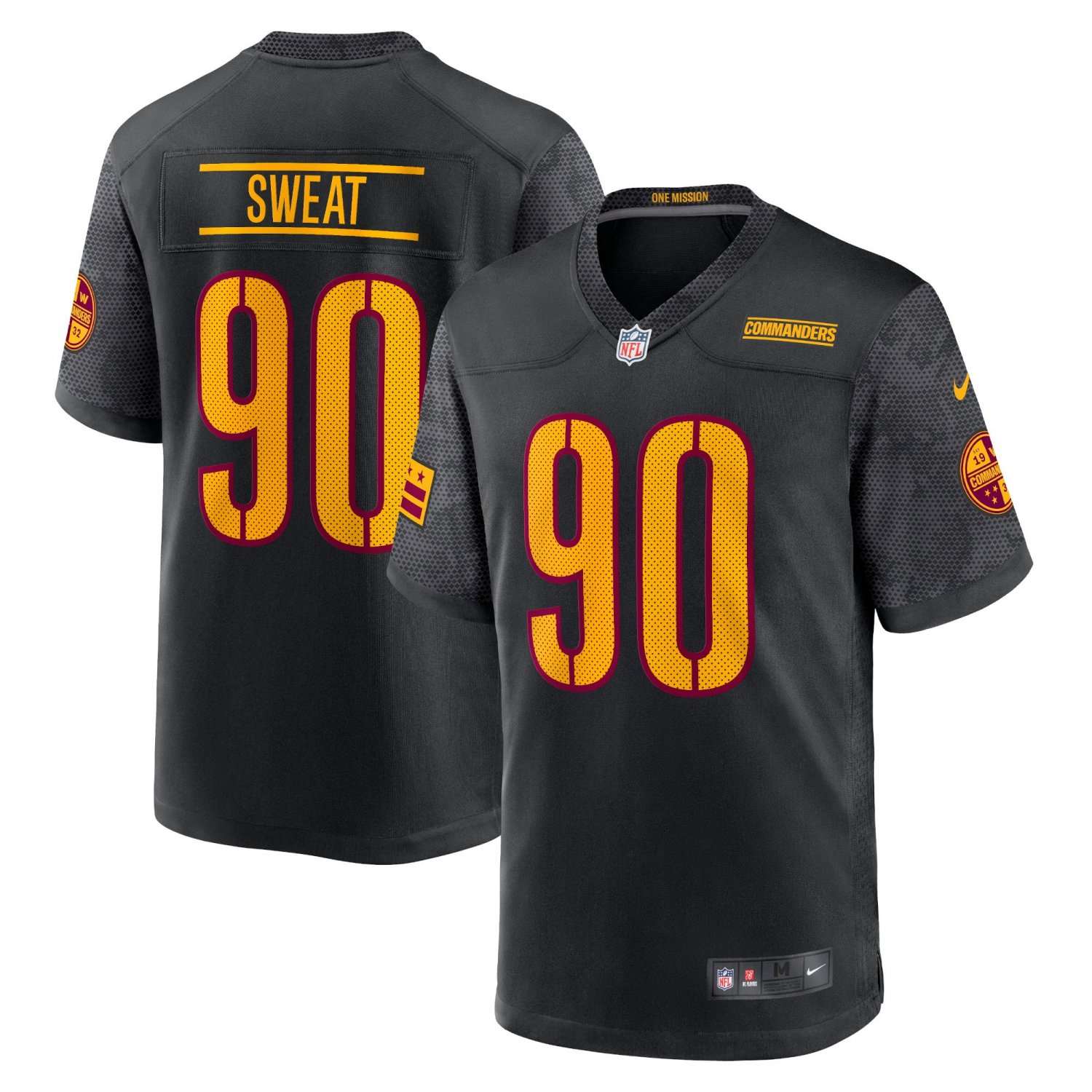 Montez Sweat Washington Commanders Alternate Game Player Jersey - Black