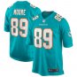 Nat Moore Miami Dolphins Game Retired Player Jersey - Aqua