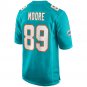 Nat Moore Miami Dolphins Game Retired Player Jersey - Aqua