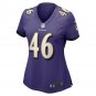 Nick Moore Baltimore Ravens Women's Game Player Jersey - Purple