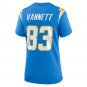 Nick Vannett Los Angeles Chargers Women's Team Game Jersey - Powder Blue