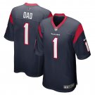 Number 1 Dad Houston Texans Game Jersey - Navy