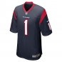 Number 1 Dad Houston Texans Game Jersey - Navy