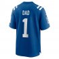 Number 1 Dad Indianapolis Colts Game Jersey - Royal