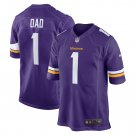 Number 1 Dad Minnesota Vikings Game Jersey - Purple
