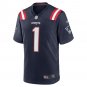 Number 1 Dad New England Patriots Game Jersey - Navy