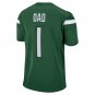 Number 1 Dad New York Jets Game Jersey - Gotham Green