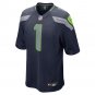 Number 1 Dad Seattle Seahawks Game Jersey - College Navy
