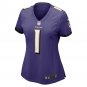 Number 1 Mom Baltimore Ravens Women's Game Jersey - Purple
