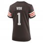 Number 1 Mom Cleveland Browns Women's Game Jersey - Brown