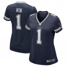 Number 1 Mom Dallas Cowboys Women's Game Jersey - Navy