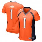 Number 1 Mom Denver Broncos Women's Game Jersey - Orange