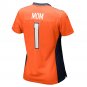 Number 1 Mom Denver Broncos Women's Game Jersey - Orange