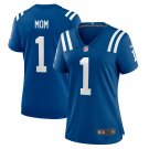 Number 1 Mom Indianapolis Colts Women's Game Jersey - Royal