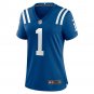 Number 1 Mom Indianapolis Colts Women's Game Jersey - Royal
