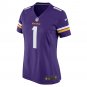 Number 1 Mom Minnesota Vikings Women's Game Jersey - Purple