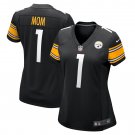 Number 1 Mom Pittsburgh Steelers Women's Game Jersey - Black