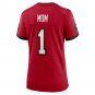 Number 1 Mom Tampa Bay Buccaneers Women's Game Jersey - Red