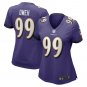 Odafe Oweh Baltimore Ravens Women's Game Jersey - Purple