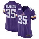 Parry Nickerson Minnesota Vikings Women's Home Game Player Jersey - Purple