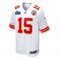 Patrick Mahomes Kansas City Chiefs Super Bowl LVII Patch Away Game Jersey - White