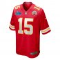 Patrick Mahomes Kansas City Chiefs Super Bowl LVII Patch Game Jersey - Red