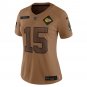 Patrick Mahomes Kansas City Chiefs Women's 2023 Salute To Service Limited Jersey - Brown