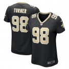Payton Turner New Orleans Saints Women's Game Jersey - Black