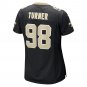 Payton Turner New Orleans Saints Women's Game Jersey - Black