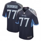 Peter Skoronski Tennessee Titans 2023 NFL Draft First Round Pick Game Jersey - Navy