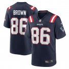 Pharaoh Brown New England Patriots Team Game Jersey - Navy