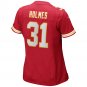 Priest Holmes Kansas City Chiefs Women's Game Retired Player Jersey - Red