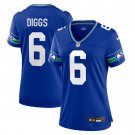 Quandre Diggs Seattle Seahawks Women's Throwback Player Game Jersey - Royal