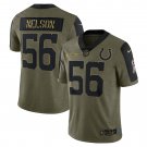 Quenton Nelson Indianapolis Colts 2021 Salute To Service Limited Player Jersey - Olive