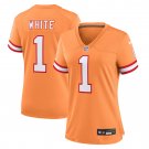 Rachaad White Tampa Bay Buccaneers Women's Throwback Game Jersey - Orange